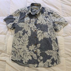 Hawaiian Styled flowery cotton shirt